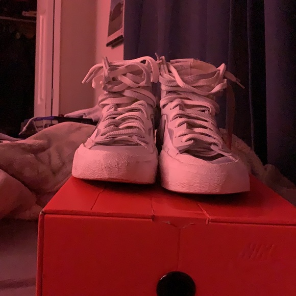 Nike Sacai blazer mid Gray white